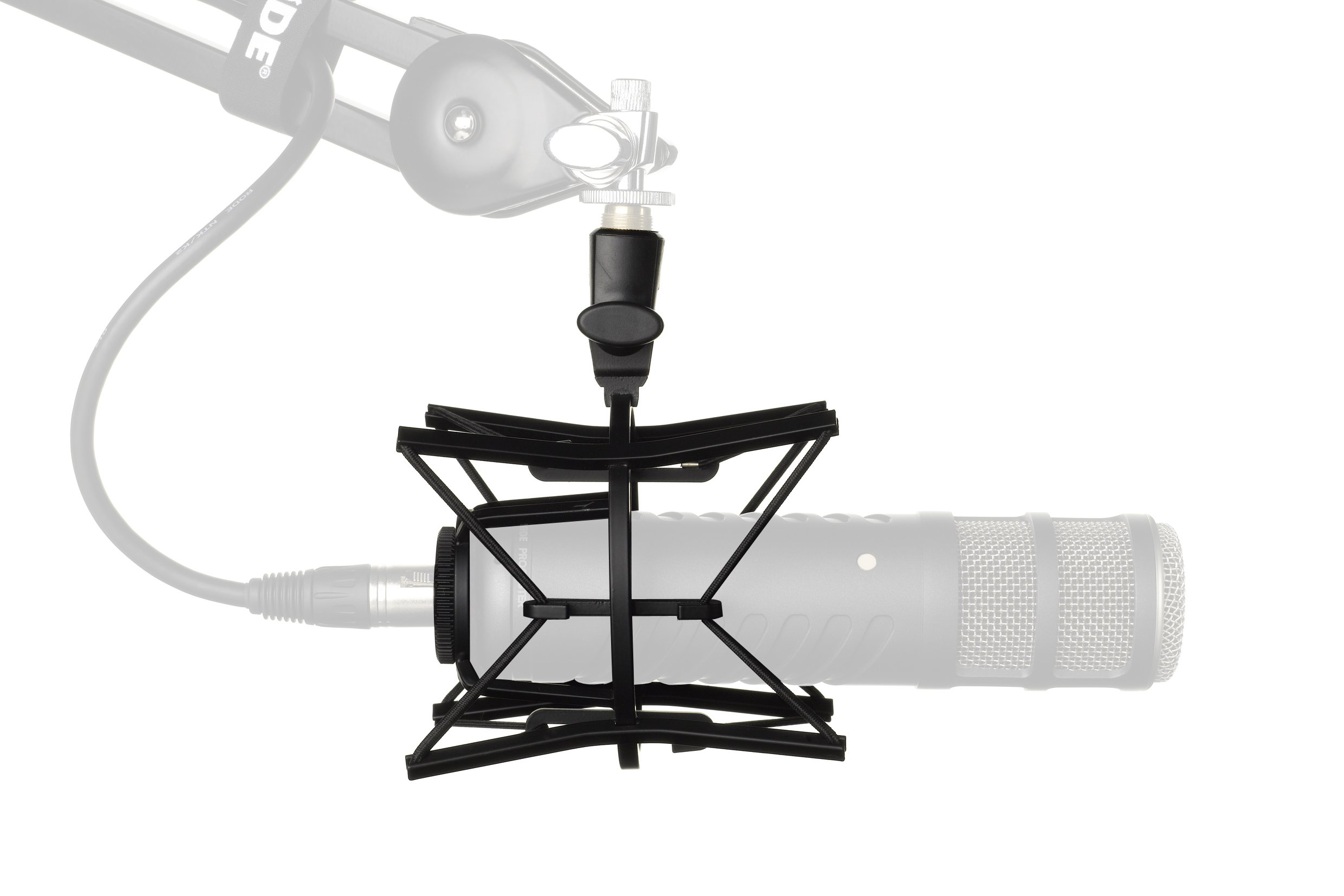 Rode PSM1 Shock Mount for Podcaster, Procaster, PSA1, and DS1 Microphones and Amazon Basics XLR Microphone Cable