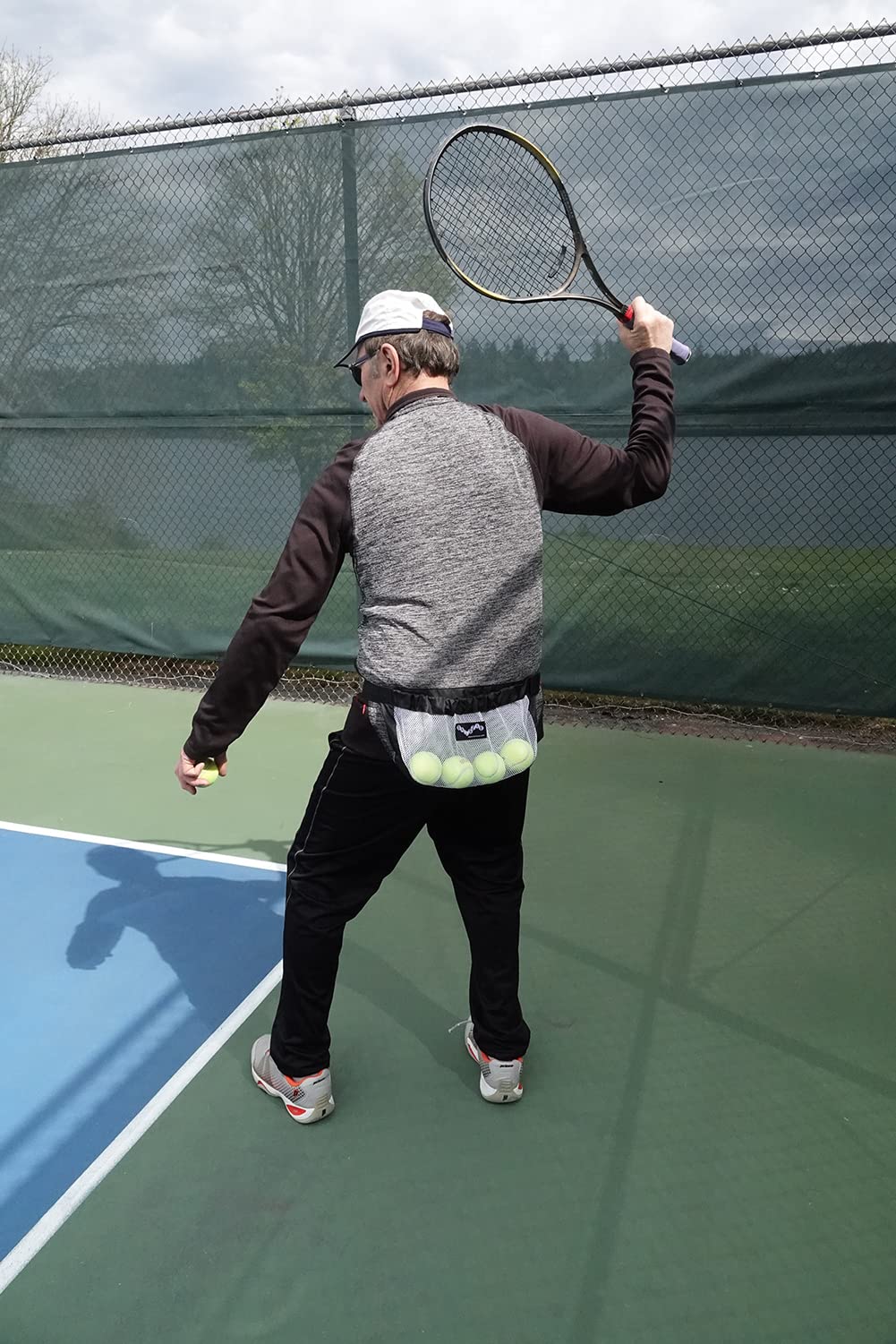 KIMBRIAD Ballszie - The Ultimate Pickleball Holder - Black