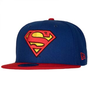 new era superman classic logo 9fifty adjustable hat blue