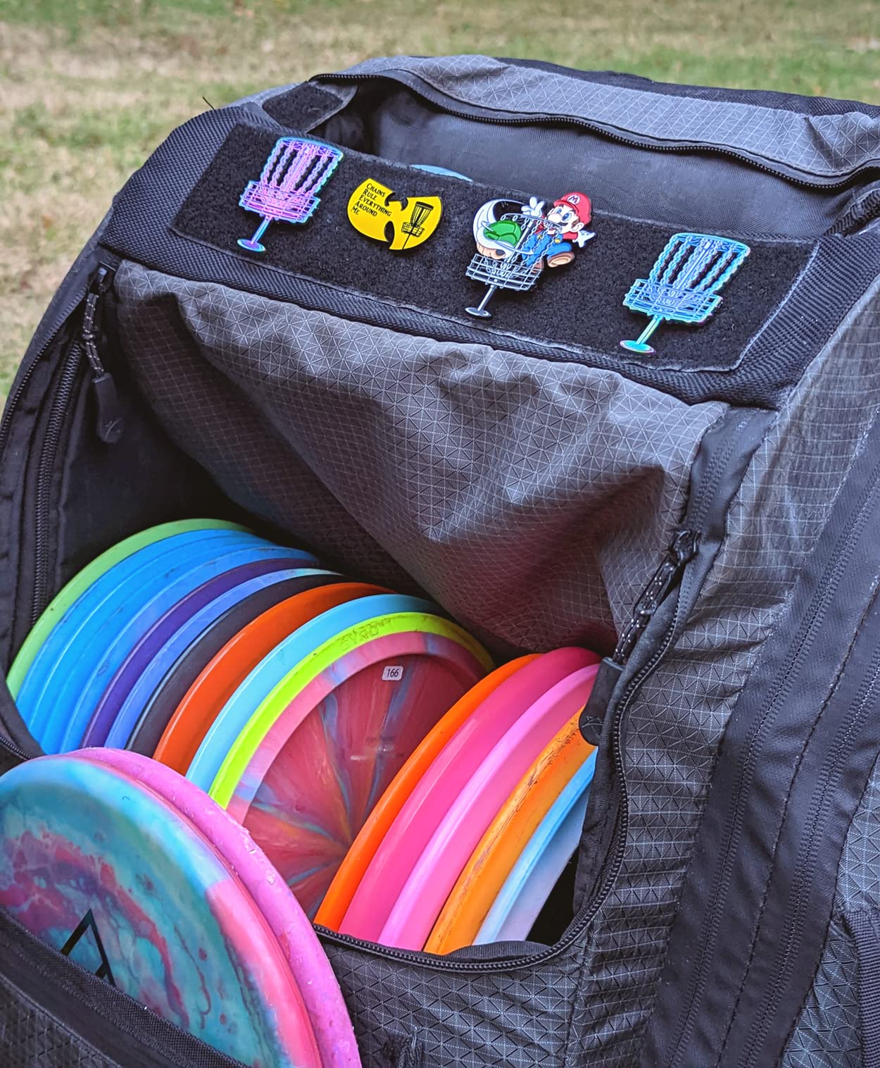 HYZER HOUND DISCS Disc Golf Bag Pins | Add Swag to Your Bag | Disc Golf Accessories for Men & Women | Disc Golf Lapel Pin for Bags, Hats, and Carts | Disc Golf Gifts for Disc Golfers (Mario)