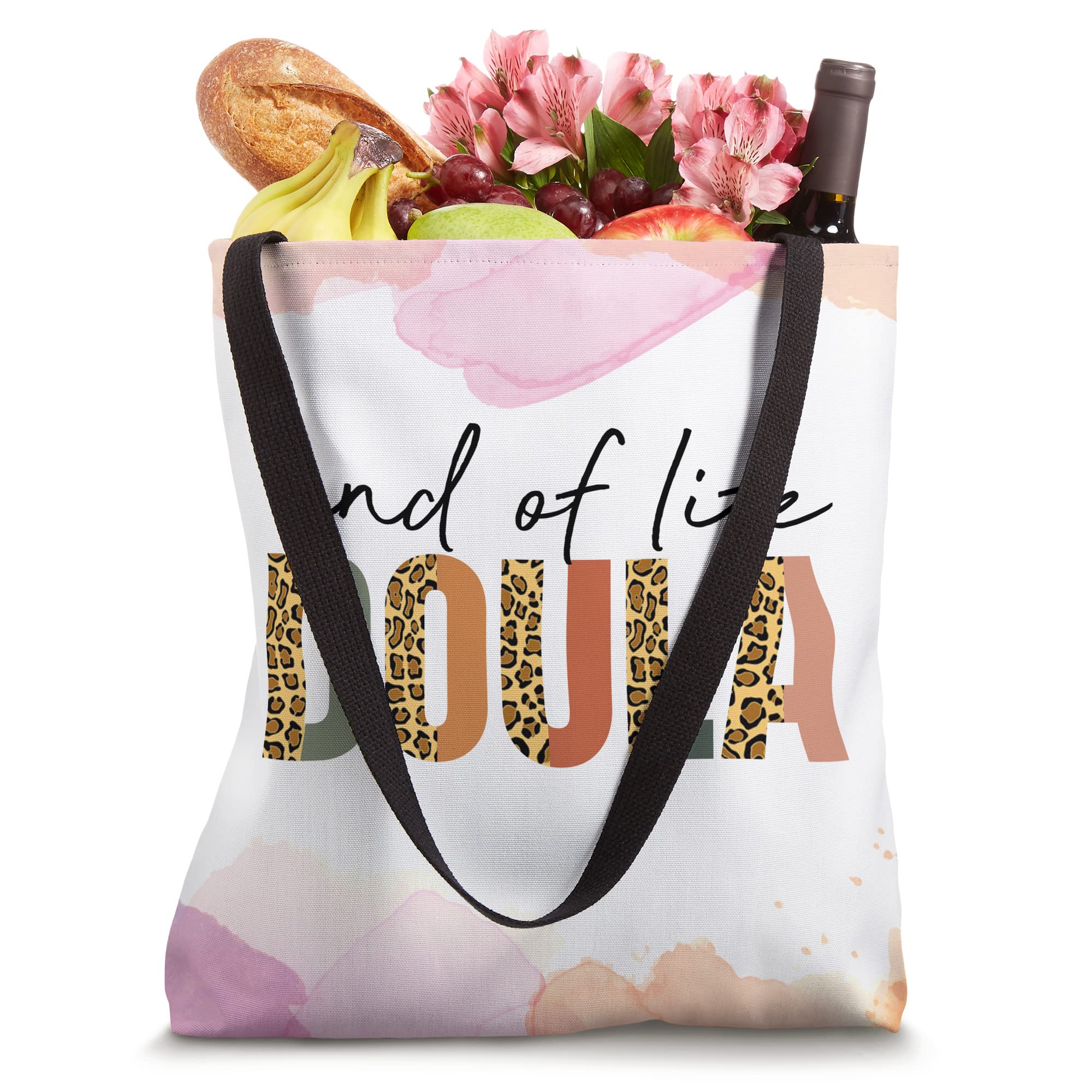 Doula Midwife NICU PICU L&D Nurse Leopard End Of Life Doula Tote Bag