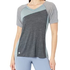 Smartwool Women's Ultralite Mountain Bike Shirt — Merino Wool Short Sleeve Tee (Regular Fit), Charcoal Heather, X-Small