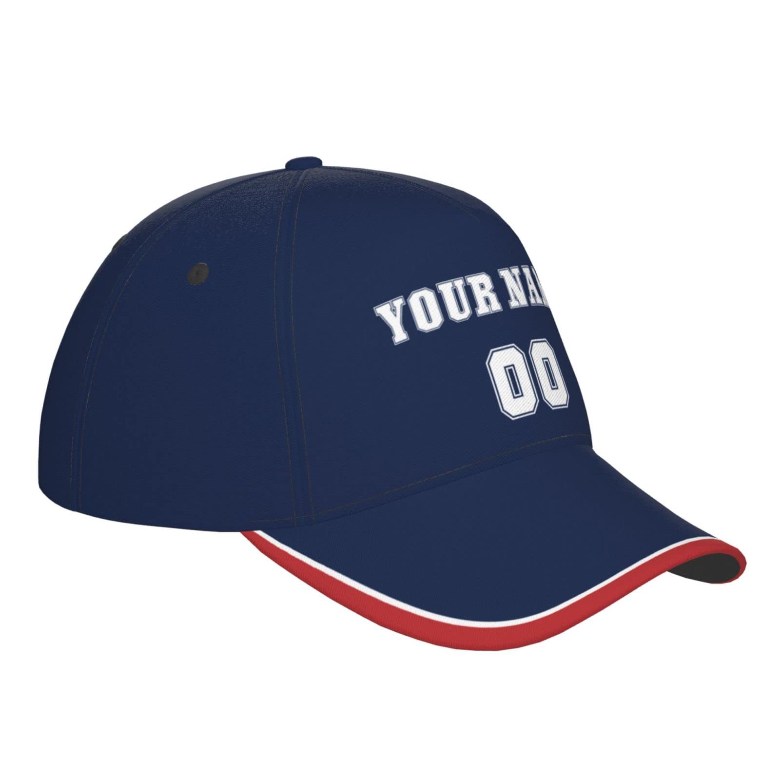 New England Cap Hat Personalized Custom Any Name and Number Hats Gifts for Men Women Fans