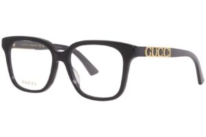 gucci gg1192o 004 black square women's eyeglasses