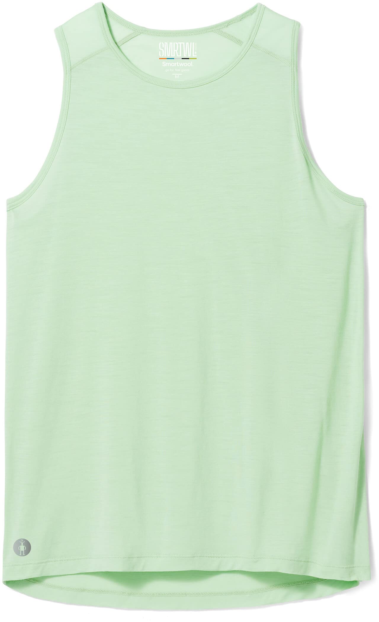 Smartwool Women's Active Ultralite Merino Wool High Neck Tank Top (Relaxed Fit), Pistachio, X-Small