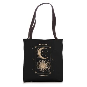 Do No Harm Take No Shit Mystical Moon Phase Tarot Witchy Tote Bag