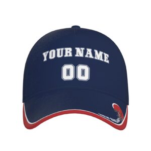 New England Cap Hat Personalized Custom Any Name and Number Hats Gifts for Men Women Fans