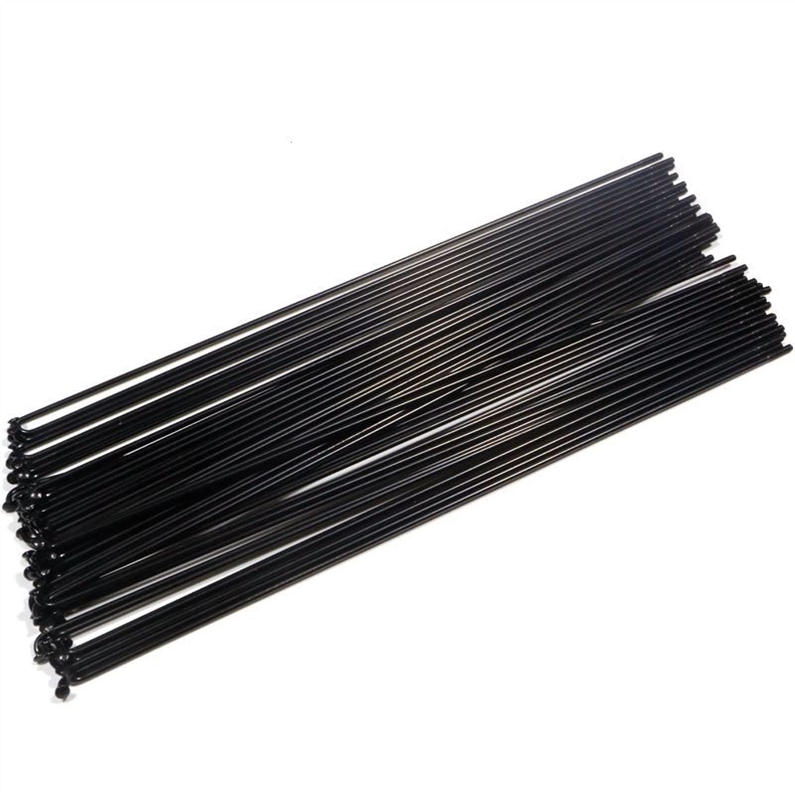 Bicycle Spokes, Mountain Cars 14G Wire Strip Car Round Spoke Stainless Steel Black Spoke 82mm-275mm (尺寸 : 254 mm, 属性 : 10Pcs)