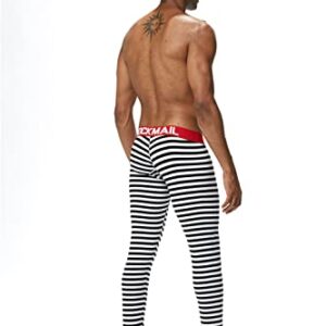 JOCKMAIL Long Johns Pants Men Thermal Underwear Cotton Printed Mens Thermal Underwear Sleeping Bottoms Leggings Pant (as1, Alpha, m, Regular, Regular, Red-2)