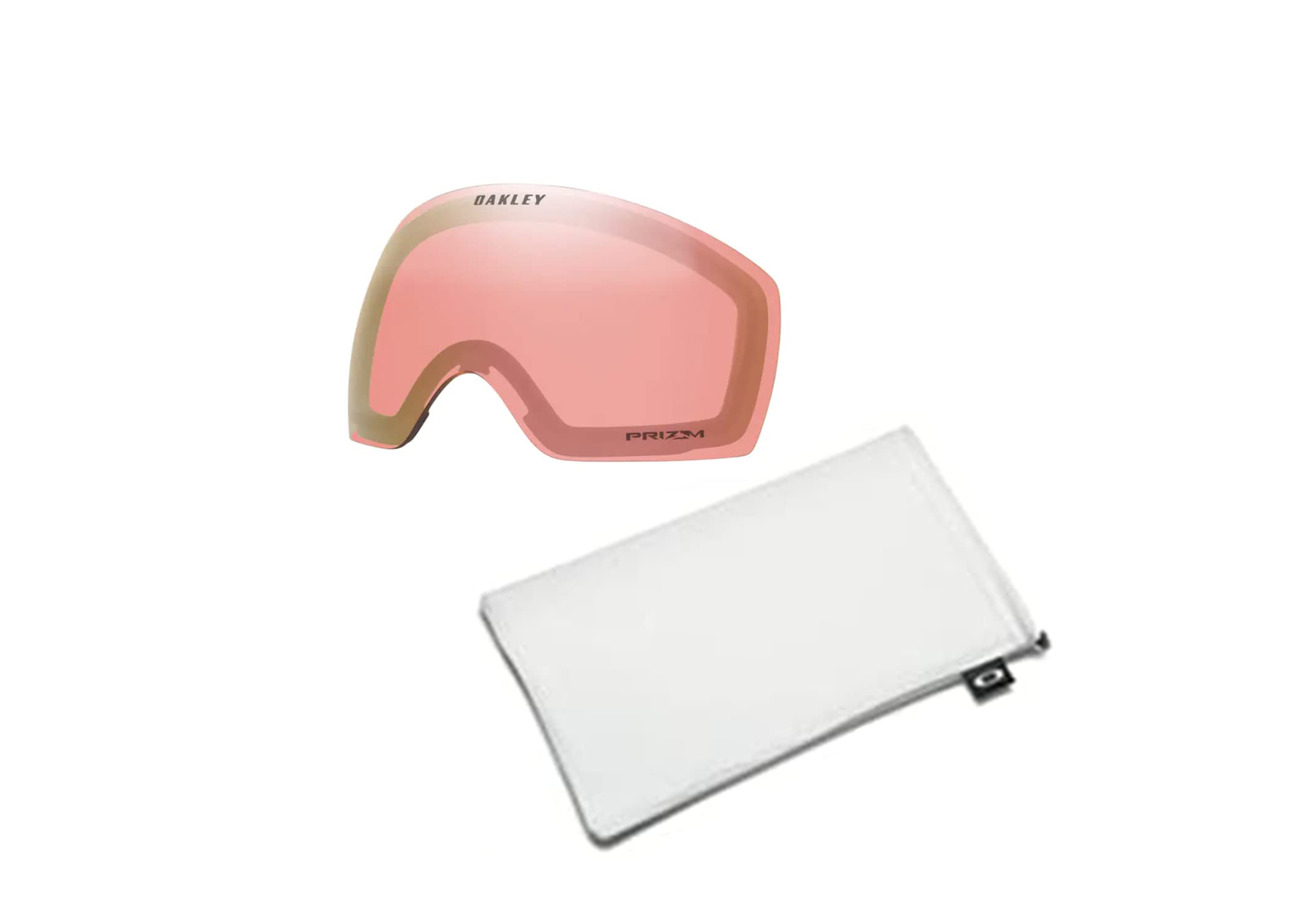 Oakley Flight Deck Medium Prizm Rose Gold REPLACEMENT LENSES OO7064 Ski Goggles For Men For Women + BUNDLE with Designer iWear Eyewear Kit…