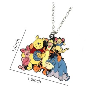 JDHFJFH Metal Anime Pendant Necklace for and Women (1)