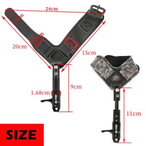 ZSHJGJR Compound Bow Release Aids Trigger Wrist Strap for Adult/Youth Archery Hunting Shooting Accessories (Camo)