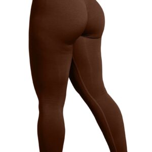 ALTERWEGAL Amplify Workout Leggings for Women Buttery Soft Seamless High Waist Butt Lifting Gym Fitness Girl Active Yoga Pants Purplish Brown