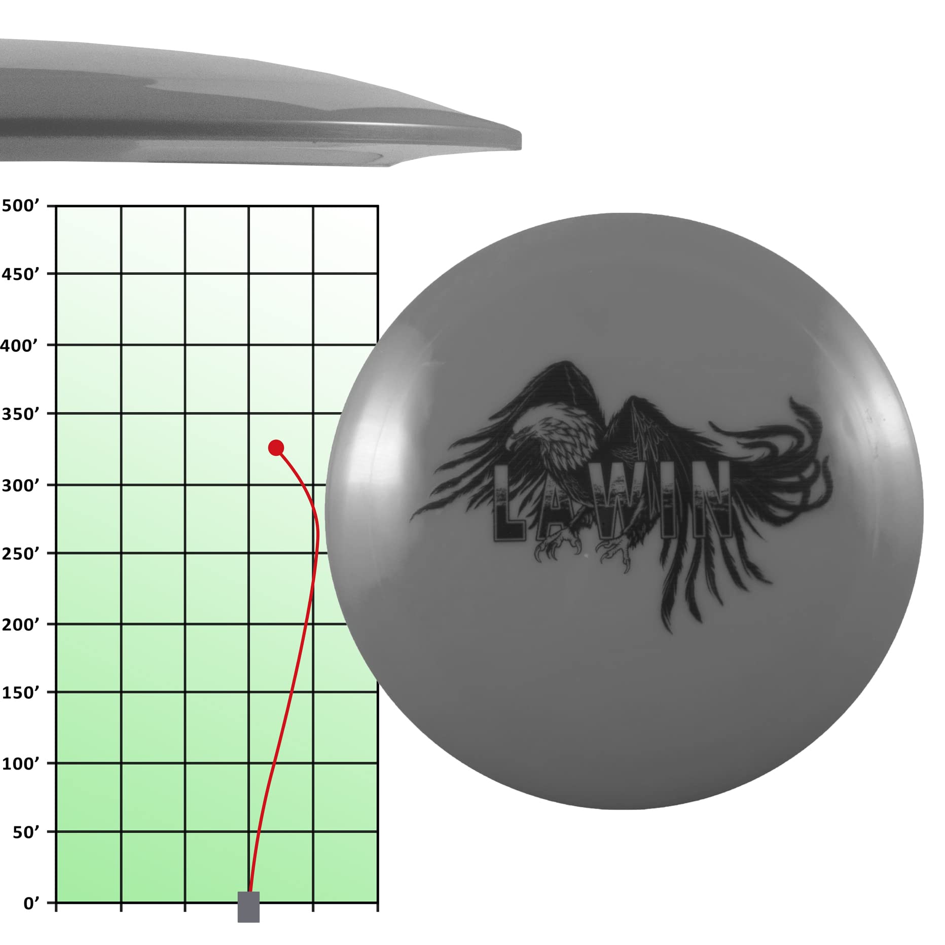 Divergent Discs | Lawin | Disc Golf Fairway Driver | MaxFlex (Yellow)