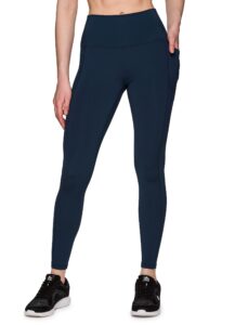 rbx active women's squat proof full length gym running yoga leggings deep teal f22 l