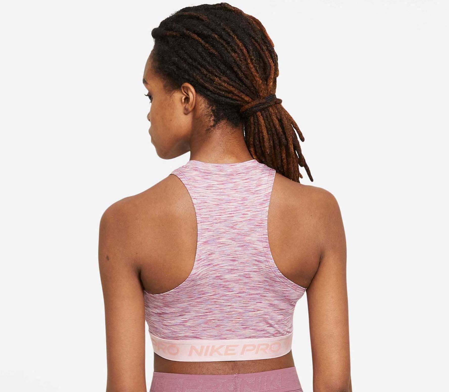 Nike Women's Space-Dyed Cropped Tank Top (Pink Glaze, X-Small)