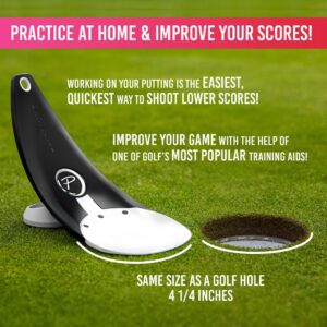 PuttOUT Premium Pressure Putt Trainer - Perfect Your Golf Putting (Orca)