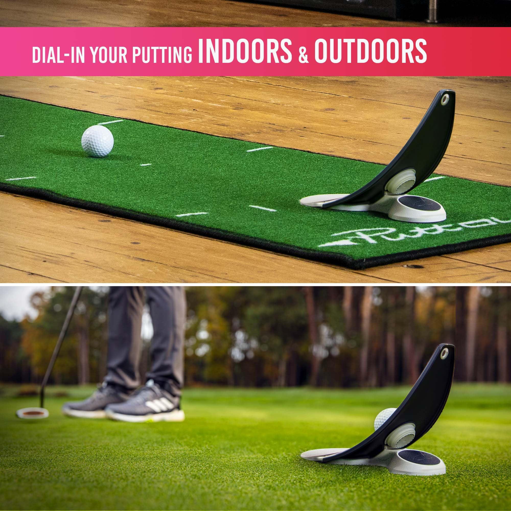 PuttOUT Premium Pressure Putt Trainer - Perfect Your Golf Putting (Orca)