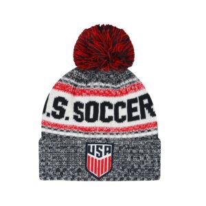 Icon Sports U.S. Soccer Federation Soccer Beanie - Big Game Unisex Pom Beanie