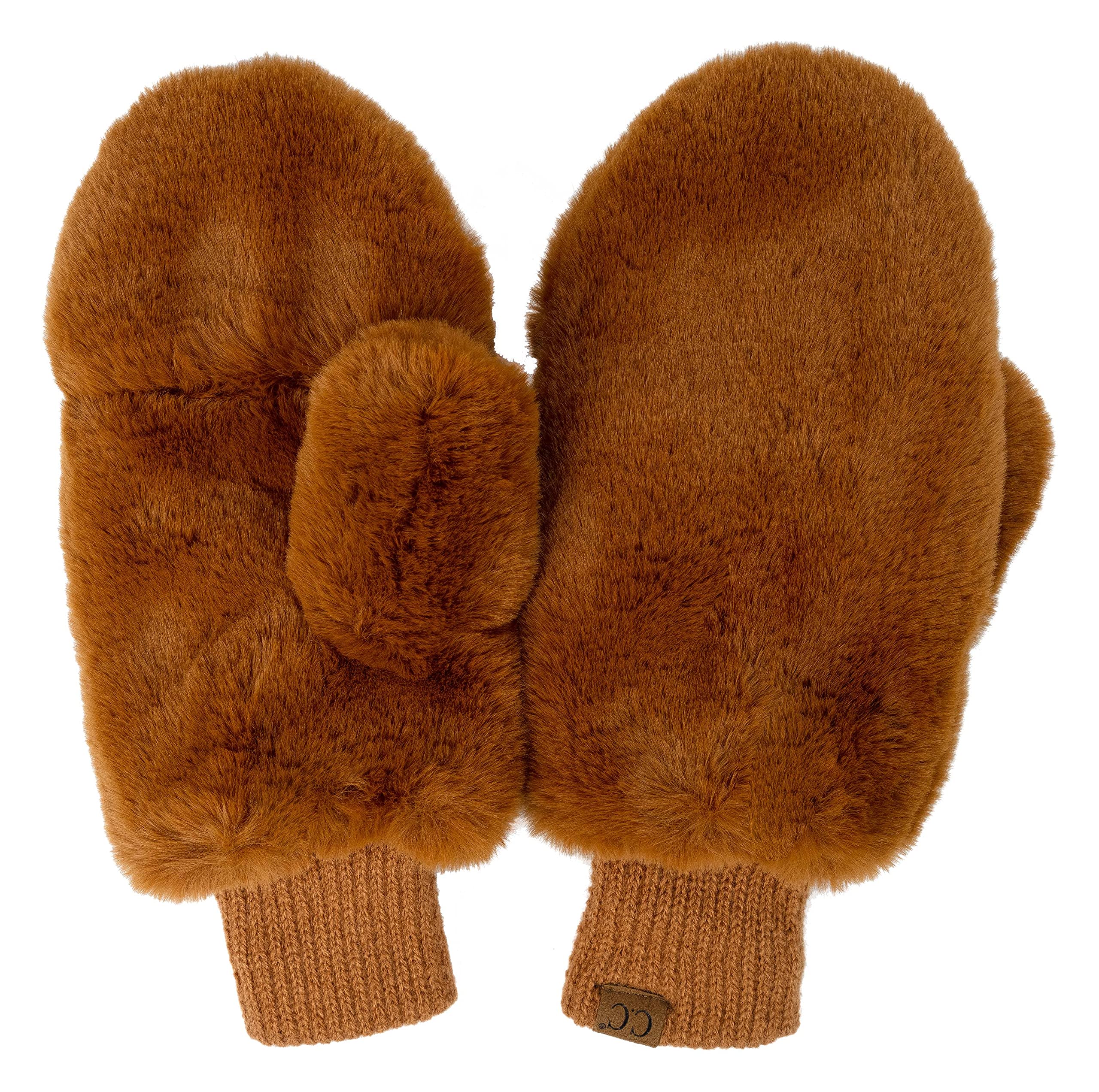 Funky Junque Convertible Mittens: Coffee