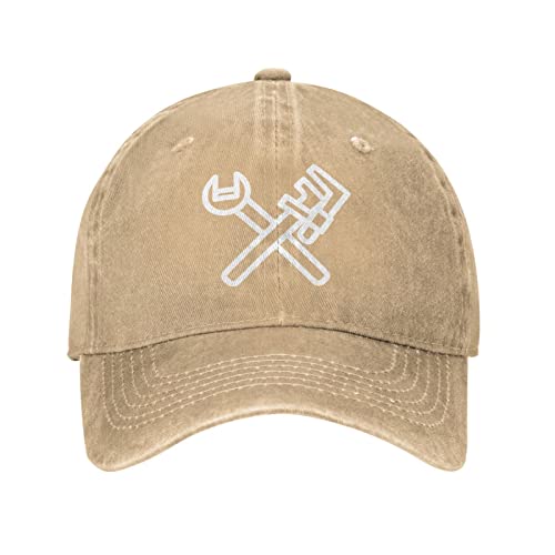 fwoeqiz Plumbing-Tools Baseball Caps Distressed Washed Hat Adjustable Natural Dad Hats Unisex-Adult