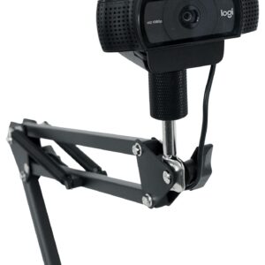 Rockville iSTAND 85 Dual Desktop Boom Arm + Gooseneck Mic/iPhone/iPad Stand