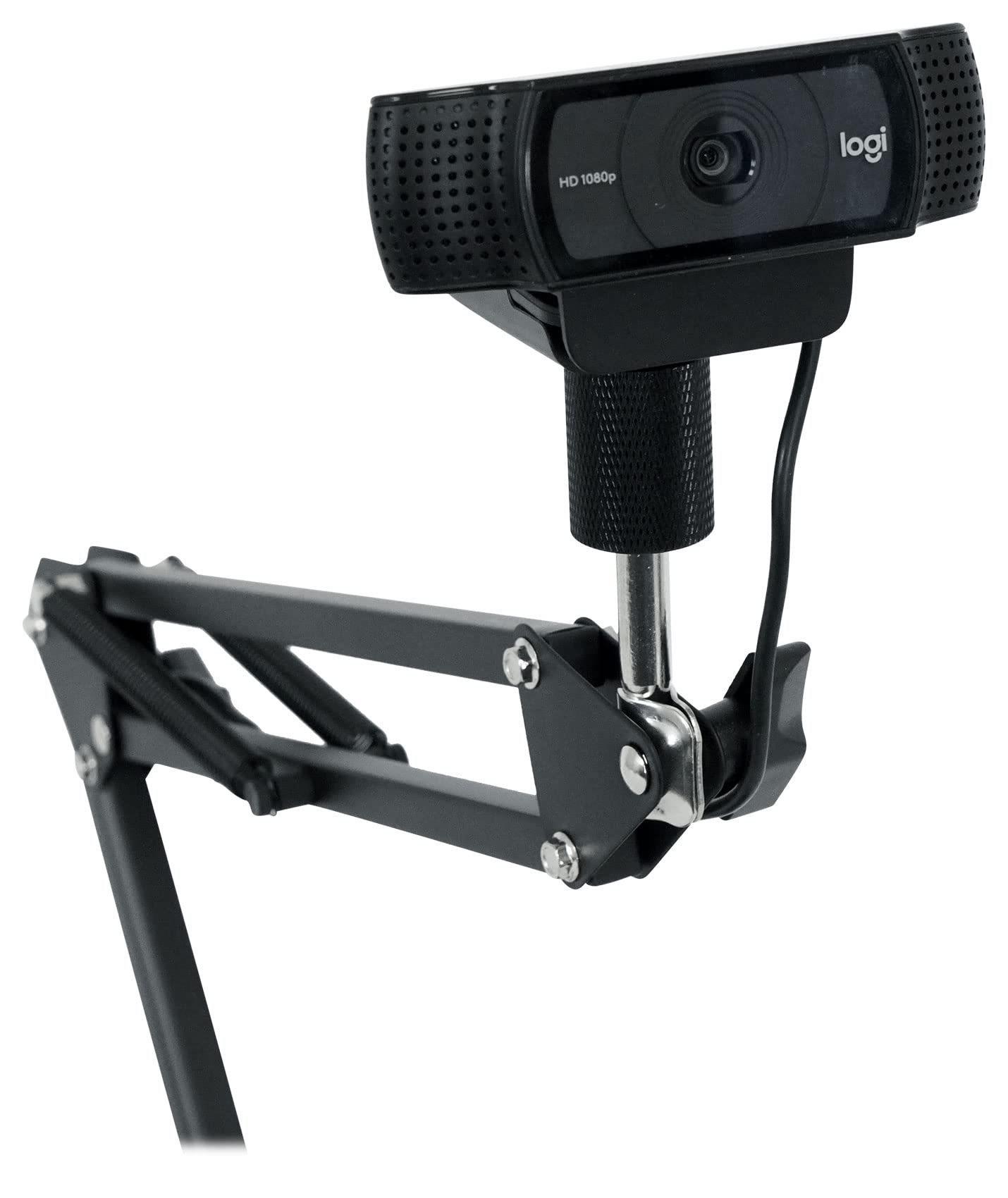 Rockville iSTAND 85 Dual Desktop Boom Arm + Gooseneck Mic/iPhone/iPad Stand