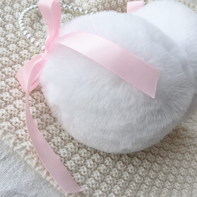 2pcs Artificial Pearl Earmuffs Ribbon Bowknot Winter Keep Warm Comfortable Warmers Imitation Rabbit Plush Ear Cover Kids Adults