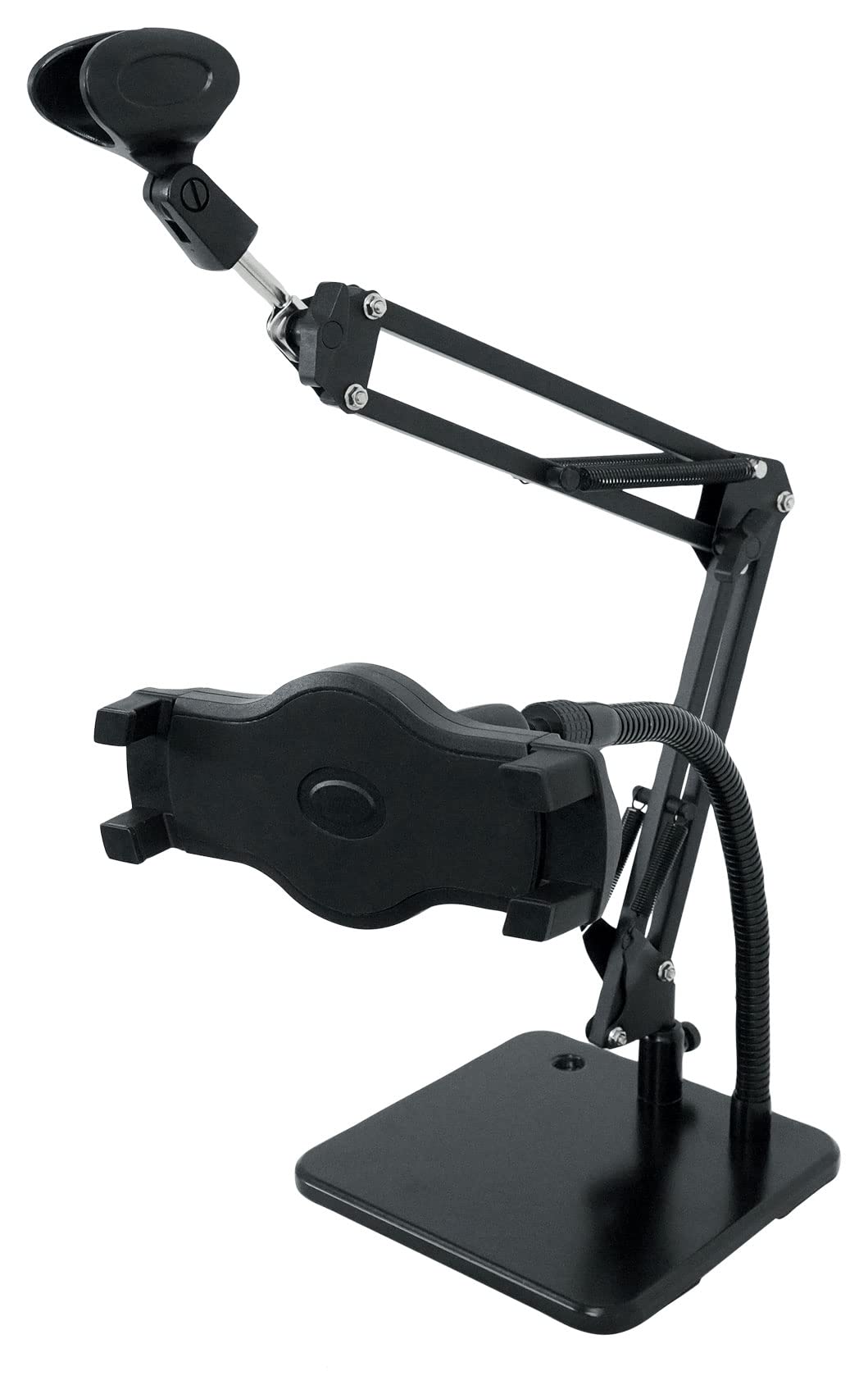 Rockville iSTAND 85 Dual Desktop Boom Arm + Gooseneck Mic/iPhone/iPad Stand