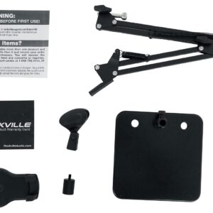 Rockville iSTAND 85 Dual Desktop Boom Arm + Gooseneck Mic/iPhone/iPad Stand