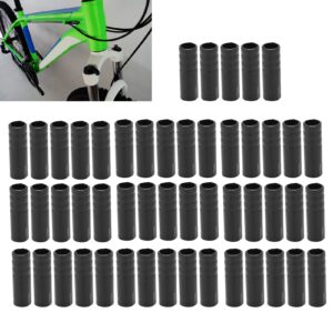 Jadeshay Cable End Crimps 50pcs Bicycle Derailleur Shift Cable Wire End Caps for Mountain Road Bike Black