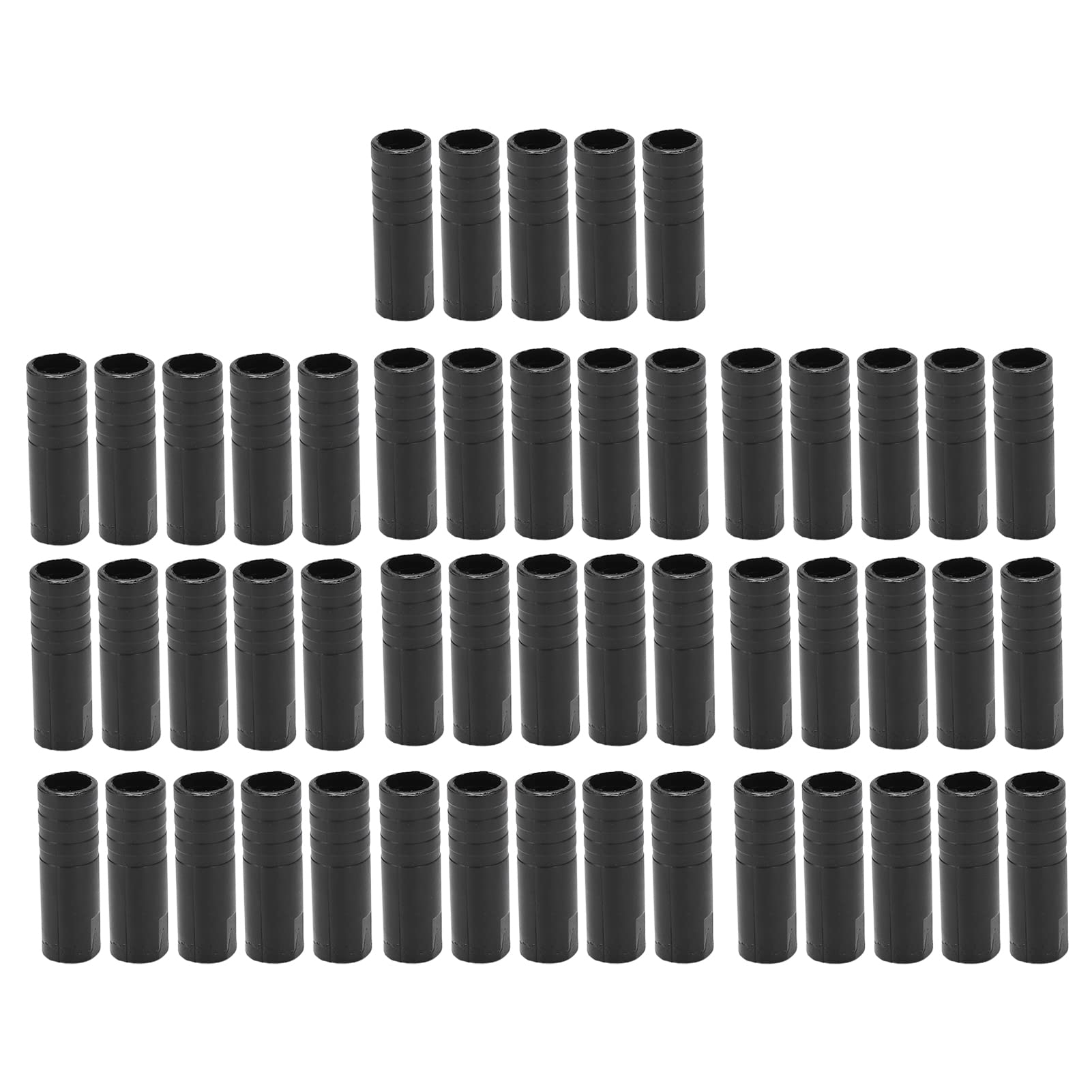 Jadeshay Cable End Crimps 50pcs Bicycle Derailleur Shift Cable Wire End Caps for Mountain Road Bike Black