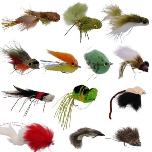 roxstar fly fishing shop | hand tied in the usa | pro bass flies assortment | top 13 streamer and top water flies for bass, steelhead, salmon, musky and the rest of the big boys. tight lines!