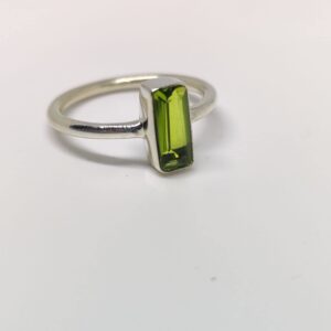 Women Ring, Peridot Ring, Minimalist Ring, Boho Ring, 925 Solid Sterling Silver Ring, Gemstone Ring, Statement Ring, Handmade Jewelry, Gift for Her (Size-7)