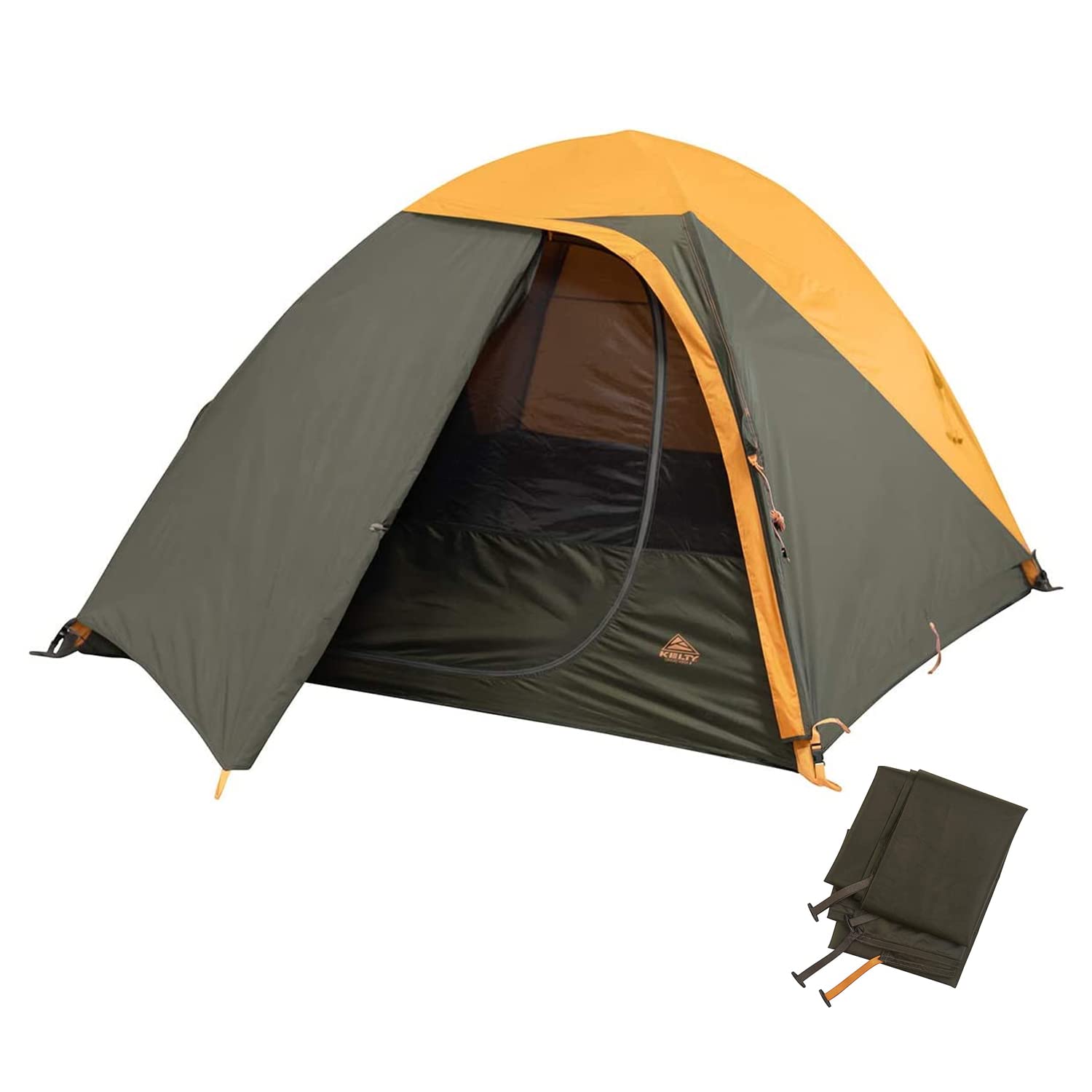 Kelty Grand Mesa 4 Person Tent + Tent Footprint Bundle