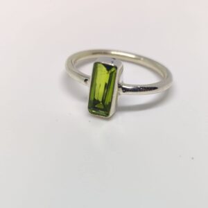 Women Ring, Peridot Ring, Minimalist Ring, Boho Ring, 925 Solid Sterling Silver Ring, Gemstone Ring, Statement Ring, Handmade Jewelry, Gift for Her (Size-7)