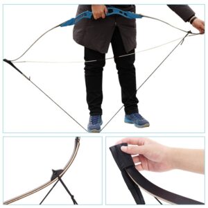 MiOYOOW Nylon Bowstring Tools, Archery Stringing Tool for Recurve Bow American Hunting Bow Straight Draw Bow