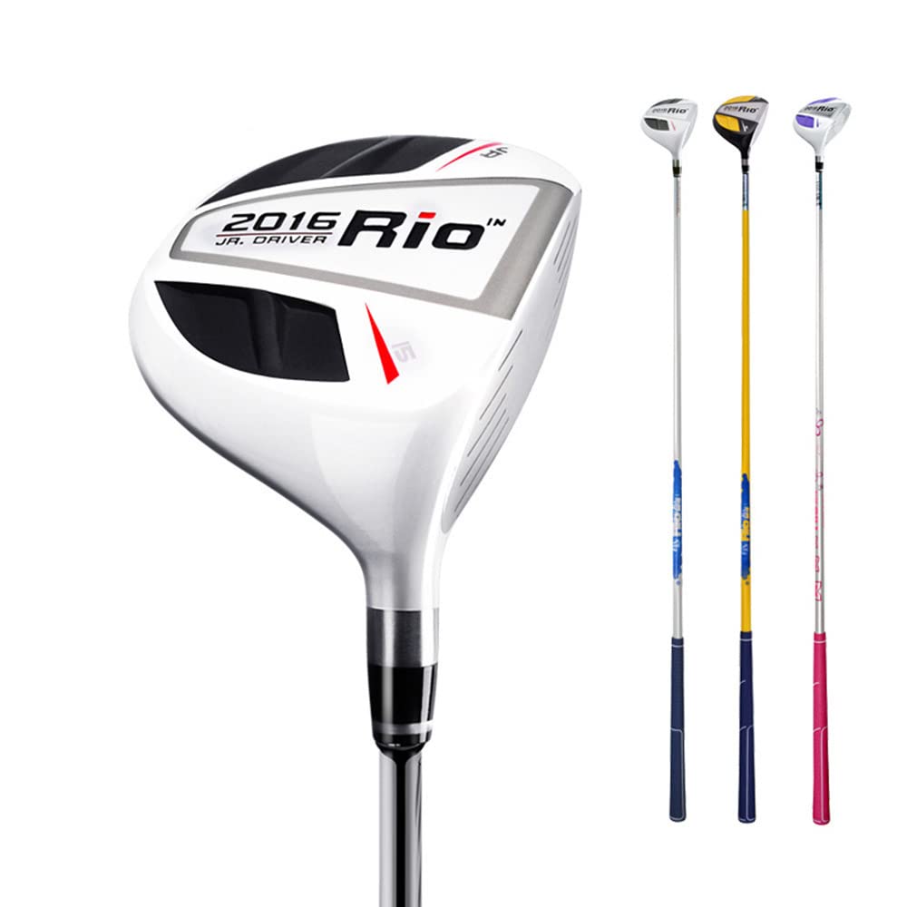 Golf Fairway Wood #1 Wooden Golf Club Wood Kids Golf Wood Driver Junior Golf Putter Golf Clubs for 3-12 Girls Boys (Pink,for Age 3-5)