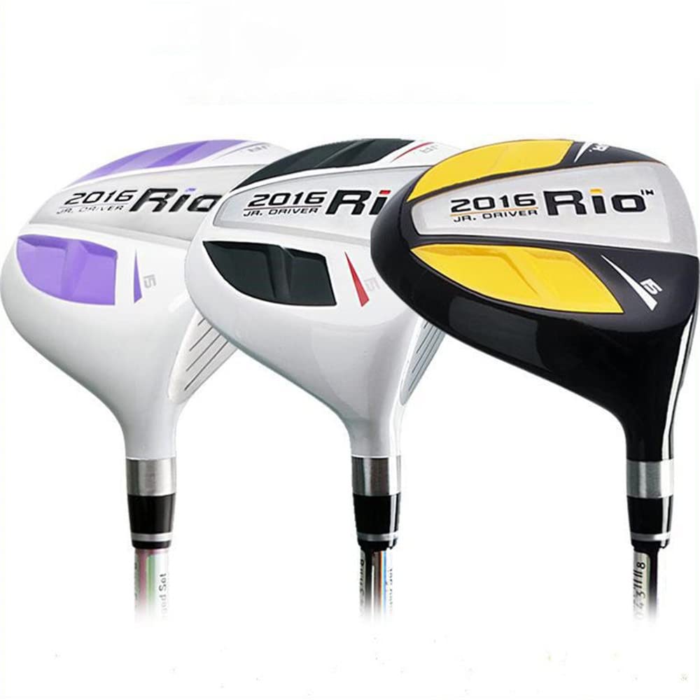 Golf Fairway Wood #1 Wooden Golf Club Wood Kids Golf Wood Driver Junior Golf Putter Golf Clubs for 3-12 Girls Boys (Pink,for Age 3-5)