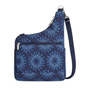 Travelon Anti-Theft Classic Crossbody Bag, Geo Sunflower, One Size