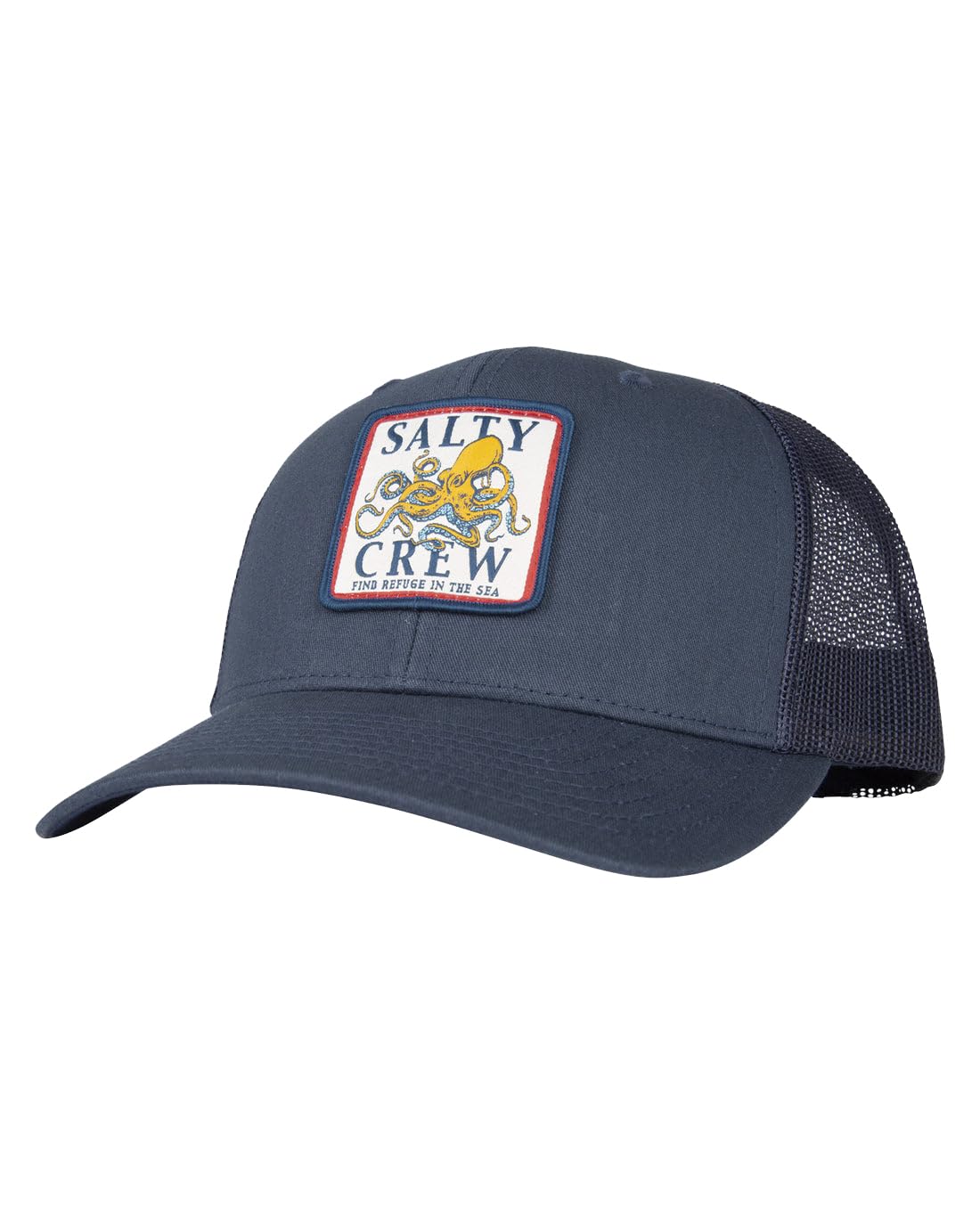 Salty Crew Ink Slinger Retro Trucker Navy OS - Baseball Hat Unisex Adjustable for Adults Premium Cotton Hat Outdoor Sports for Men and Women