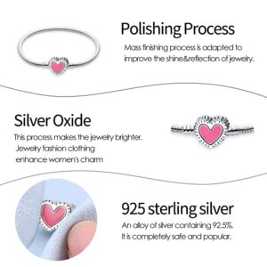 Pandach 925 Sterling Silver Charms Bracelets for women Butterfly Heart Moon and Star 5A Cubic Zirconia Snake Chain Bracelet Gifts for women