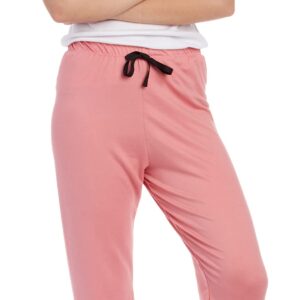 Sweet Hearts Girls' Sweatpants - Super Soft Athletic Performance Joggers: Made in USA (3 Pack), Size 10-12, Black/Mauve/Navy