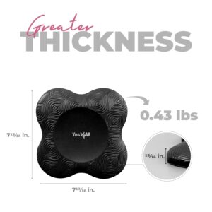 Yes4All 2PCS Yoga Knee Pads Thicker, Yoga Kneeling Pad for Pilates Exercise, 13/16 Inches Cushion Knees Elbow Mat Supplies for Women Men Fitness Travel