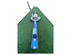 the putting stick pro golf training aids - putting training aid for golf putting practice with eyeline putting mirror - endorsed by golf instructors & used by tour pros worldwide (royal blue)