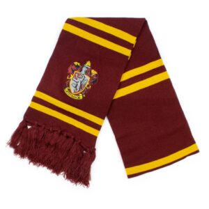 Culture Fly Harry Potter Gryffindor Premium Knit Scarf Beanie Socks 3pc Winter Bundle Gift Set