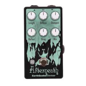 EarthQuaker Devices Afterneath V3 Enhanced Otherworldly Reverberation Machine, Black & Mint (Chicago Music Exchange Exclusive)