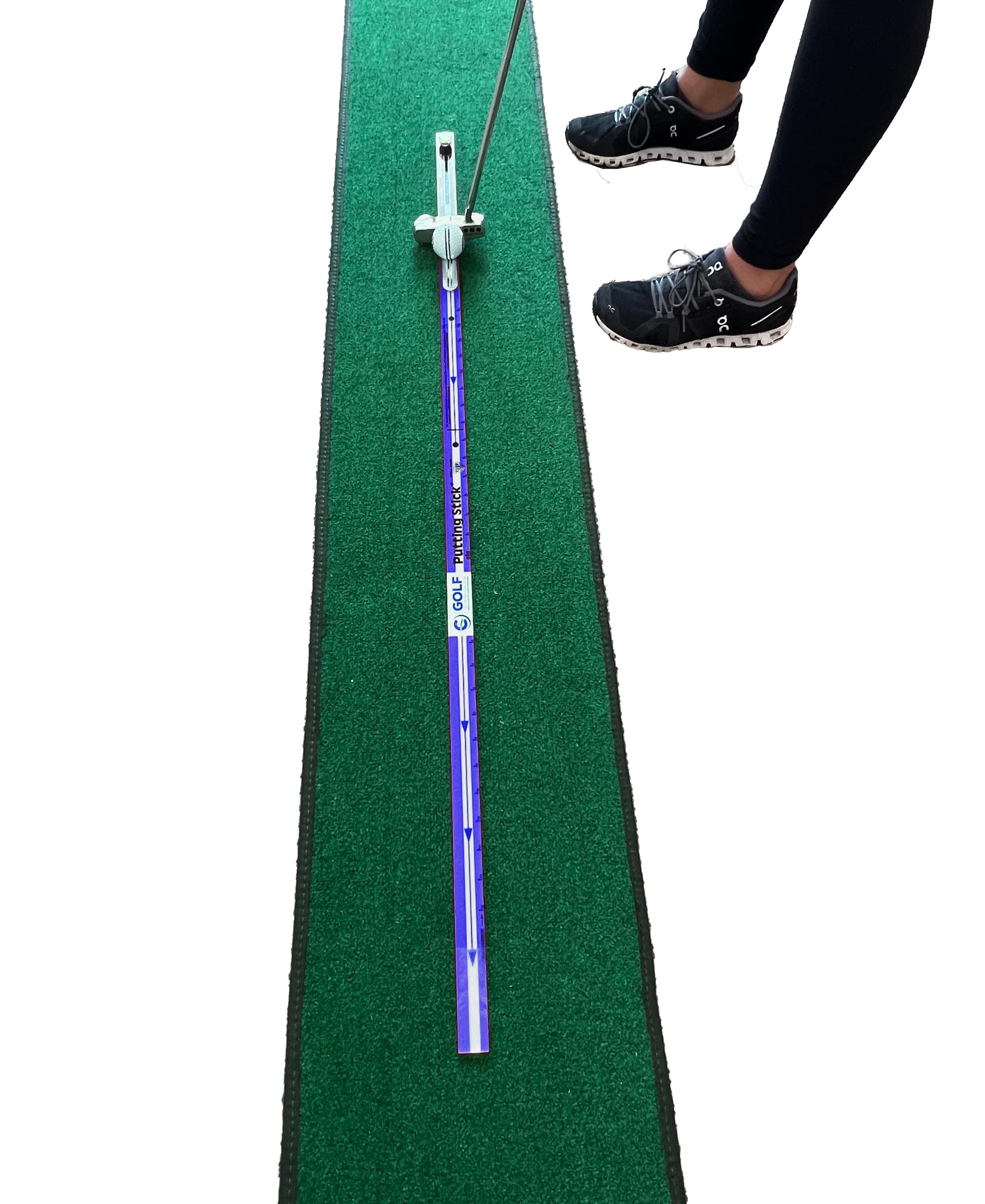 The Putting Stick Pro Golf Training Aids - Putting Training Aid for Golf Putting Practice with Eyeline Putting Mirror - Endorsed by Golf Instructors & Used by Tour Pros Worldwide (Royal Blue)