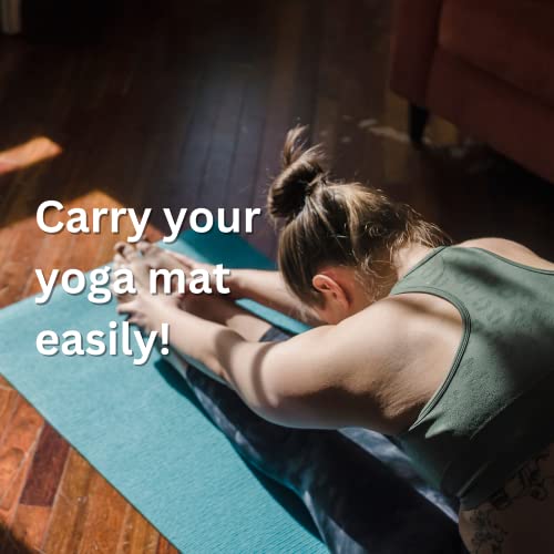 Nomadic State of Mind Yoga Mat Carrier | Durable Woven Rope | Adjustable Strap for Carrying | Exercise Mat Sling | Lightweight | Fits All Mat Sizes (Camel)