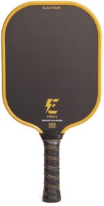 electrum pro ii pickleball paddle usapa approved | carbon fiber surface | polypropylene honeycomb core | best paddle for spin and power | lightweight